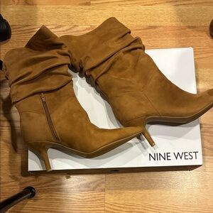 Nine West Women's Brown Heeled Boots